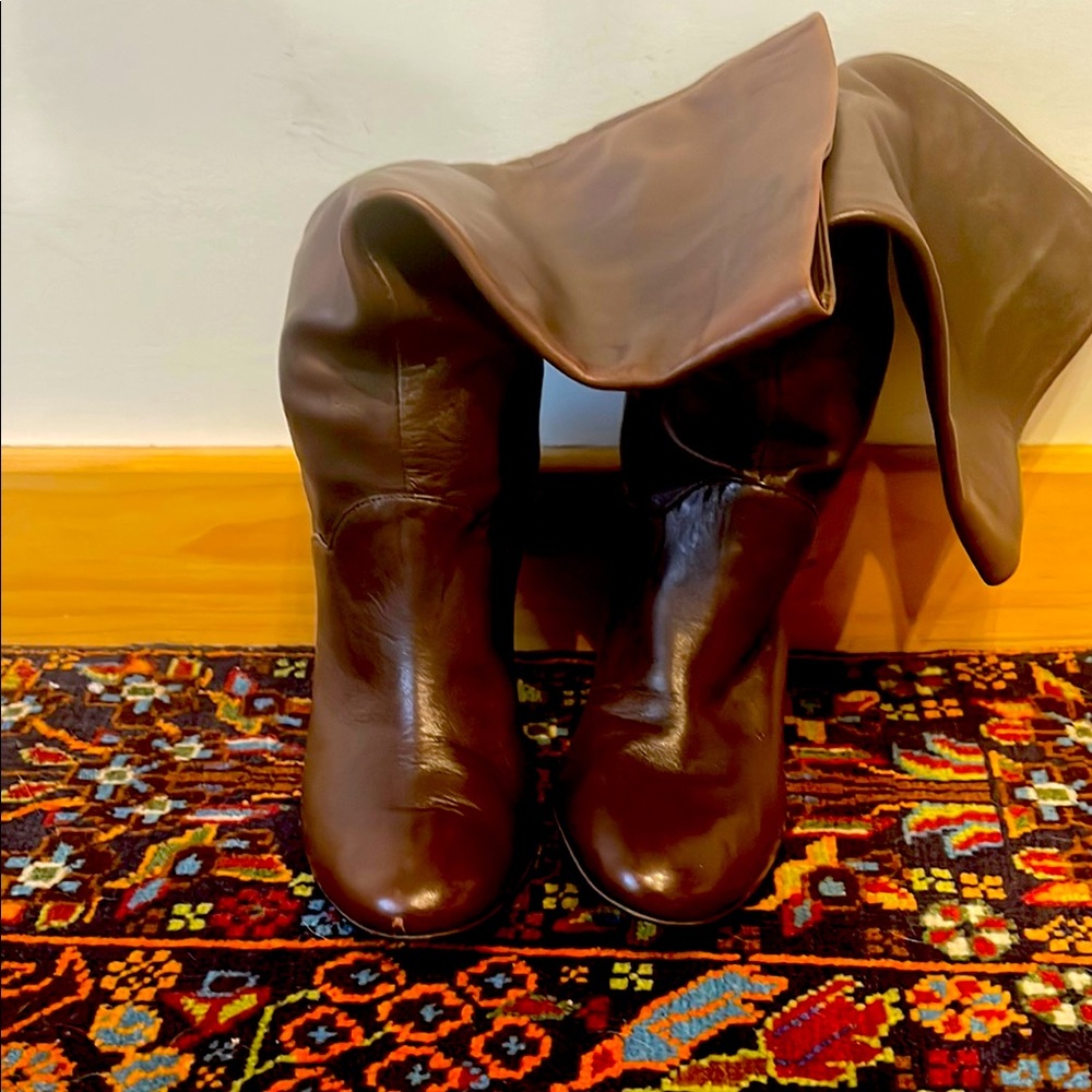 Brown Leather Women's Boots